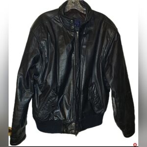 Vintage 80's Carl Michaels Black Leather Jacket Needs Rehabbing